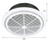 Whisper 300mm High Velocity Round Exhaust Fan - White