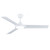 132cm 52-inch White DC Ceiling Fan With 24W Light WiFi Smart Remote 3 Blade 33W