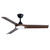 132cm 52-inch Black-Walnut DC Ceiling Fan Light WiFi Smart Remote 3 Blade 33W