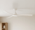 142cm 56-inch White DC Ceiling Fan WiFi Smart Remote 3 Blade 32W 6 Speed