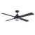 122cm 48-inch Black AC Ceiling Fan With Light 4 Blade 55W 3 Speed