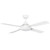 142cm 56-inch White AC Ceiling Fan With Light 4 Blade 65W 3 Speed