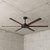 183cm 72-inch Black-Walnut DC Ceiling Fan Smart WIFI Remote 6 Blade 55W 6 Speed