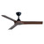132cm 52-inch Black-Walnut DC Ceiling Fan WiFi Smart Remote 3 Blade 33W 6 Speed