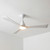 132cm 52-inch White DC Ceiling Fan With Light Smart Remote Ctrl 3 Blade 36W