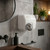 Hand Dryer White Steel Sensor Operated 2250W 25cm