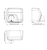 Hand Dryer White Steel Sensor Operated 2250W 25cm