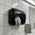 Hand Dryer Black Steel Sensor Operated 2250W 25cm