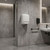 Hand Dryer White Steel Sensor Operated 1640W 30cm
