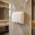 Hand Dryer White Steel Slim Sensor Operated 850W 27cm