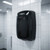 Hand Dryer Black Steel Sensor Operated 1500W 33cm