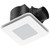 White DC Exhaust Fan Square 27cm 20W With 15W Tri-CCT 1100lm
