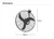 75cm 30-inch Black DC Wall Fan 3 Blade 130W Industrial