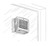 White Window Exhaust Fan 26W IP24 21cm x 20cm