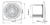 White Exhaust Fan 14W IP34 15cm x 12cm