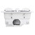 White 3-in-1 Bathroom Heater Fan Light 362mm