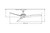 152cm 60-inch White AC Ceiling Fan 3 Speed 80W