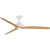 152cm 60-inch White-Natural AC Ceiling Fan With Light 3 Speed 80W