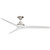 152cm 60-inch Nickel-White AC Ceiling Fan With Light 3 Speed 80W