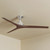152cm 60-inch Nickel-Walnut AC Ceiling Fan 3 Speed 80W