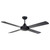 Amorim 132cm 52-inch Black AC Ceiling Fan 4 Blades 65W 3 Speed