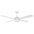 122cm 48inch Ceiling Fan With Light and Remote 30W White 5 Speed