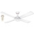 132cm 52inch Dekestra Remote Control Ceiling Fan With Light 3 Speed Brushed Aluminium 28.5W