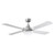 132cm 52-inch Brushed-Aluminium AC Ceiling Fan With Light 3 Speed 60W Tri-CCT