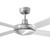 132cm 52-inch Brushed-Aluminium AC Ceiling Fan 3 Speed 60W