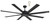 165cm 65inch Matte Black Ceiling Fan 35W 5 Speed