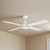 122cm 48-inch White AC Ceiling Fan 55W 3 Speed