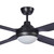 132cm 52inch Matte Black Ceiling Fan With Light 60W 3 Speed