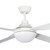 132cm 52inch White Satin Ceiling Fan With Light 60W 3 Speed