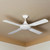 132cm 52-inch White AC Ceiling Fan 60W 3 Speed