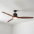 152cm 60-inch Bronze-Teak AC Ceiling Fan With Light 70W 3 Speed