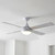 122cm 48-inch White AC Ceiling Fan With Light 55W 3 Speed