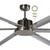 210cm 84inch Brushed Nickel Ceiling Fan With Remote 35W 5 Speed