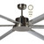 213cm 84-inch Nickel DC Ceiling Fan Remote Control 35W 5 Speed