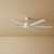 213cm 84-inch White DC Ceiling Fan Remote Control 35W 5 Speed