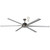 183cm 72-inch Nickel DC Ceiling Fan Remote Control 35W 5 Speed