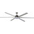 183cm 72-inch Nickel DC Ceiling Fan With Light Remote Control 35W 5 Speed