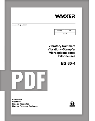 Parts Manual | BS60-4 - Item: 0620110, REV203 | Free Download - DHS