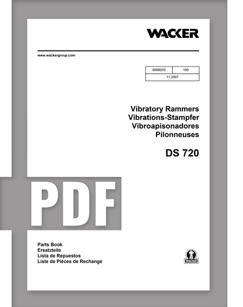 Parts Manual | DS720 - Item: 0008203, REV100 | Free Download