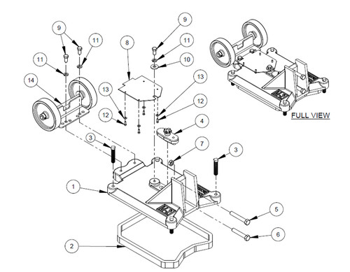 M-2 Combination Base Only | Core Bore M-2 Rig | 4641025