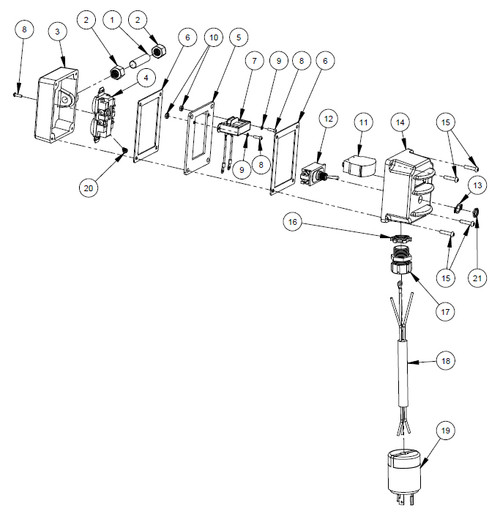 Toggle Switch 20 Amp/125V | Core Bore M-3 | 2800017