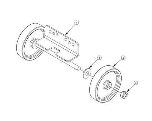 Wheel Mount Bracket Assembly | Core Bore M-5 | 4646077