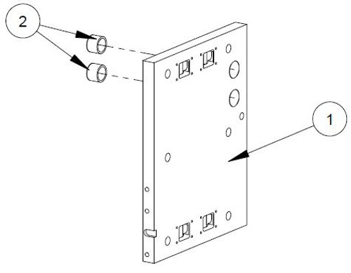 Carriage Plate, Right Side | Core Bore M-6 | 4640117