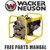 Wacker Neuson PT3V -Rev 108 - Item: 0007171 | Free Parts Manual