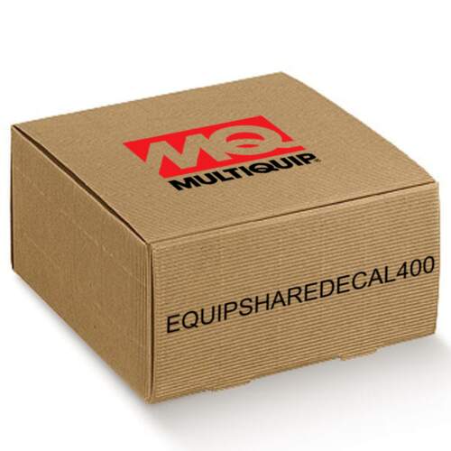 Multiquip Part # EQUIPSHAREDECAL400 - Equipment Share DCA300, DCA400 - Genuine OEM Part