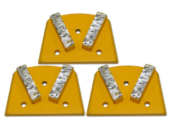 EDCO 120-Grit Double Dyma-Dot for Soft Concrete 3 Piece Set QC2B-SC-0120 Magna